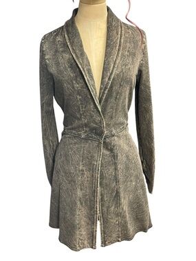 Kika Paprika Acid Wash Mineral Wash Sweatshirt Cardigan Jacket Blazer Tunic M/L